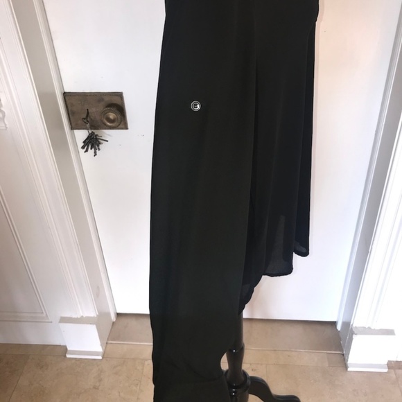 V Neck Mandarin Collar Dress Shirt - Picture 4 of 6